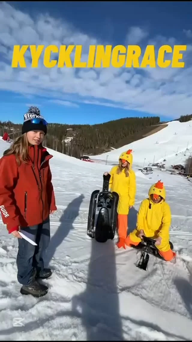 Påsken är FYLLD av aktiviteter! 
På skärtorsdag smäller det- kycklingrace i Skicrossen kl 14.00! 

Gör som Tasse och kom och heja!! 

Vi ses på berget 🏔