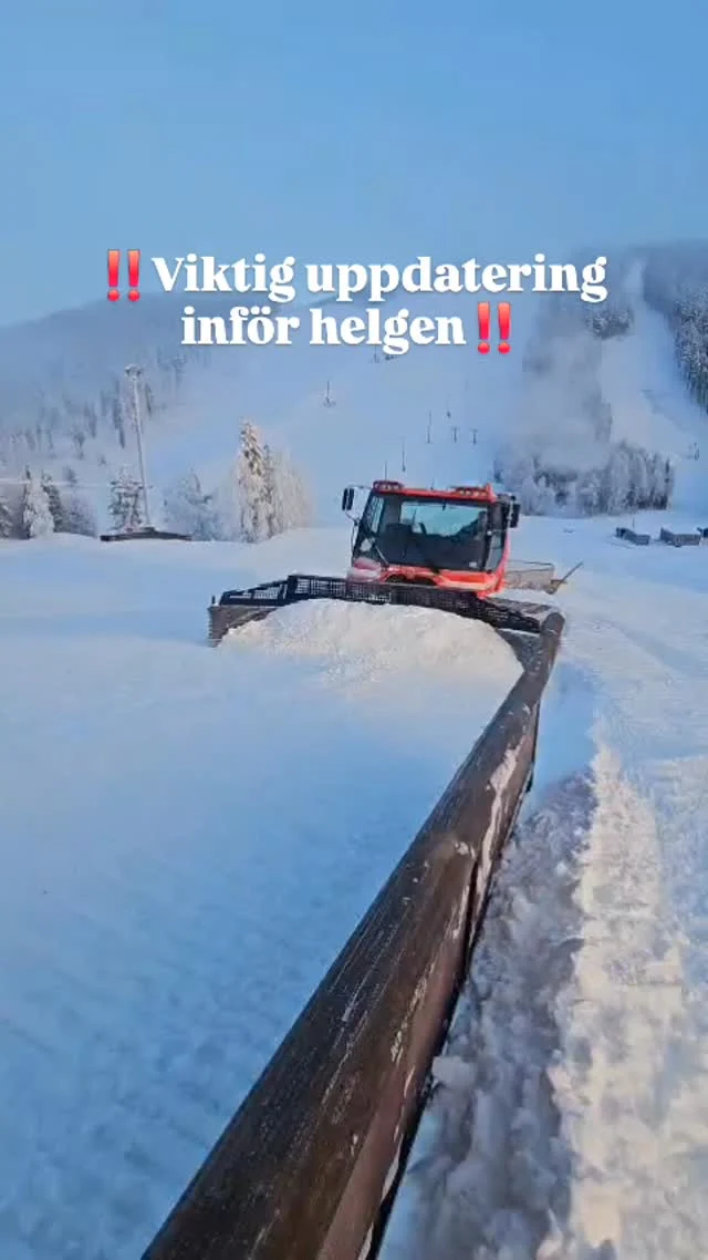 På grund av sträng kyla på toppen och säkerheten kring stora liften håller vi i kväll endast öppet i centrumområdet.

Men misströsta inte parken är nyshapead, railsen är ute och förutsättningarna för hopp och lek är riktigt bra. 

Och som om inte det vore nog: Morgondagen vittnar om mildare temperaturer och i morgon kväll är det traditionsenlig afterski när Fifty Shades of Norrland bjuder på skönt gung. 

Vi ses på berget – det blir en grym helg!