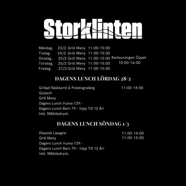 Sugen på grym skidåkning och god mat i veckan? 

Då hoppas vi att vi ses på berget!