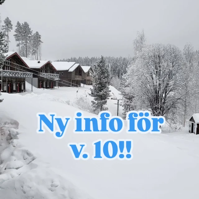 Programmet för v.10 har uppdaterats.

Vi vill såklart att ni alltid ska ha rätt information – därför hittar ni nu det senaste och helt uppdaterade schemat på vår hemsida.

Tack för ert tålamod när det svänger snabbt bakom kulisserna 🙏

👉 Se aktuellt program i vår säsongsguide som ligger på hemsidan. 

Vi ses på berget!